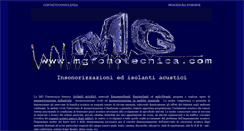 Desktop Screenshot of mgfonotecnica.com